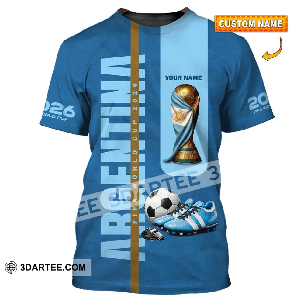 Unisex Shirt - Custom Argentina World Cup 2026 3D Shirt