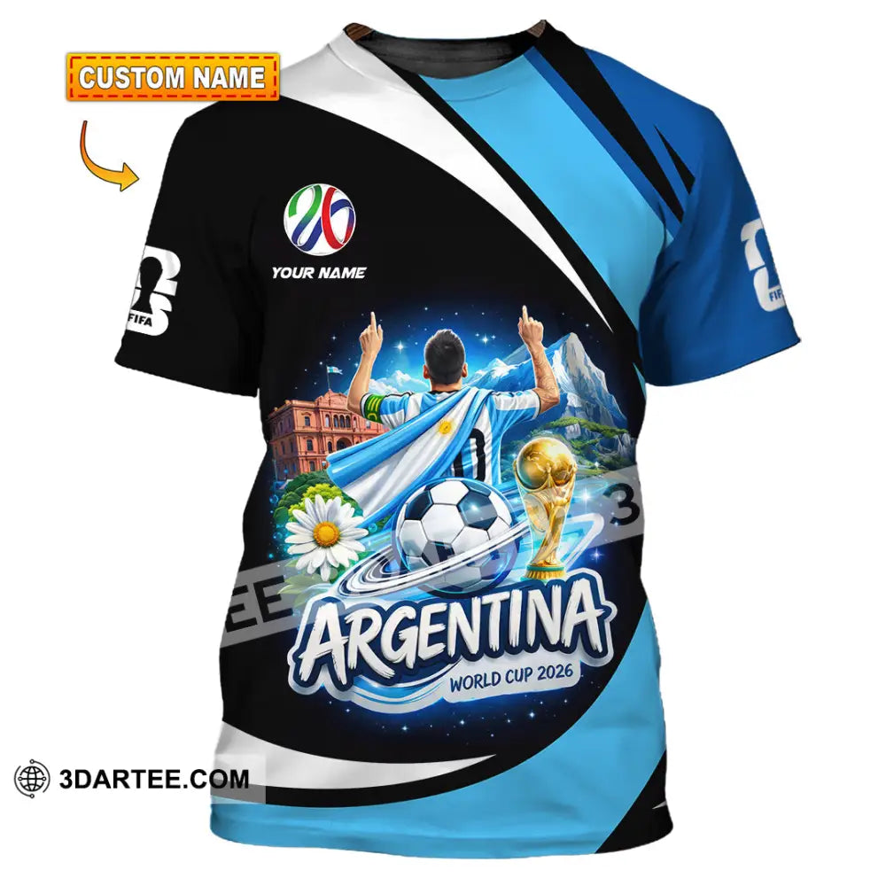 Unisex Shirt - Custom Argentina World Cup 2026 2026 3D Shirt