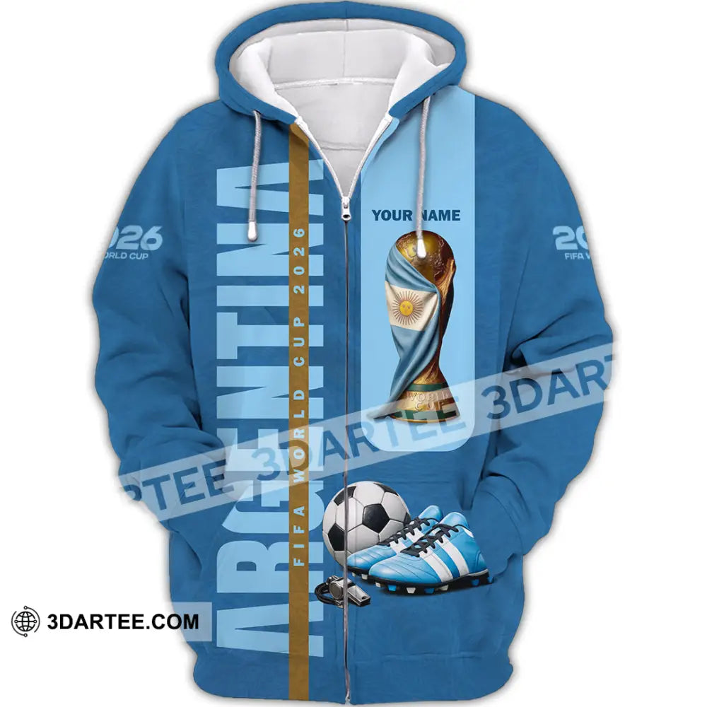 Unisex Shirt - Custom Argentina World Cup 2026 3D Shirt - Image 3