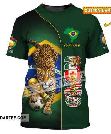 Unisex Shirt - Custom Brasil World Cup 2026 3D Shirt