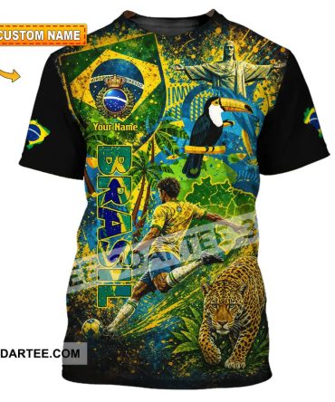 Unisex Shirt - Custom Brasil World Cup 2026 3D Shirt