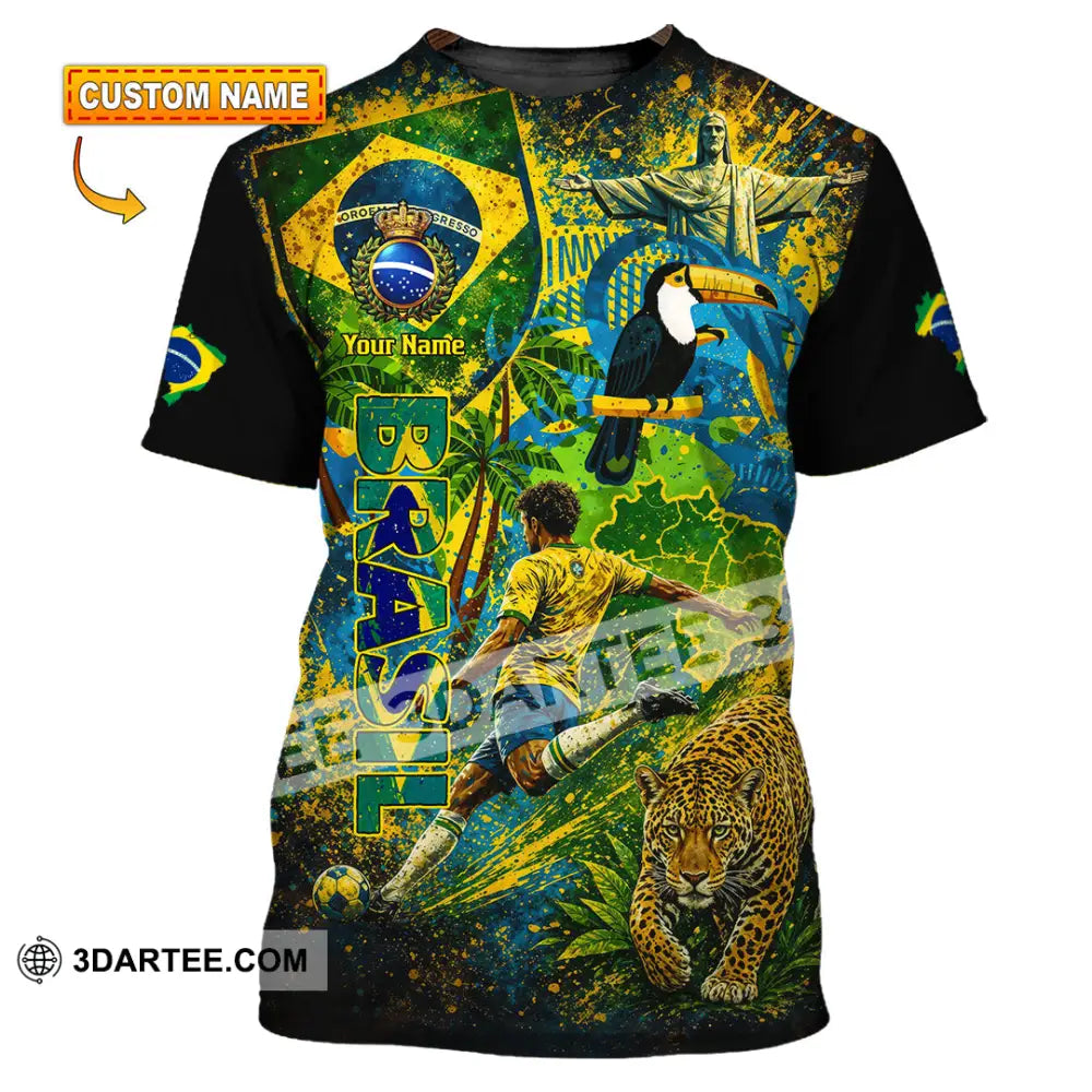 Unisex Shirt - Custom Brasil World Cup 2026 3D Shirt