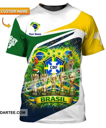 Unisex Shirt - Custom Brasil World Cup 2026 3D Shirt