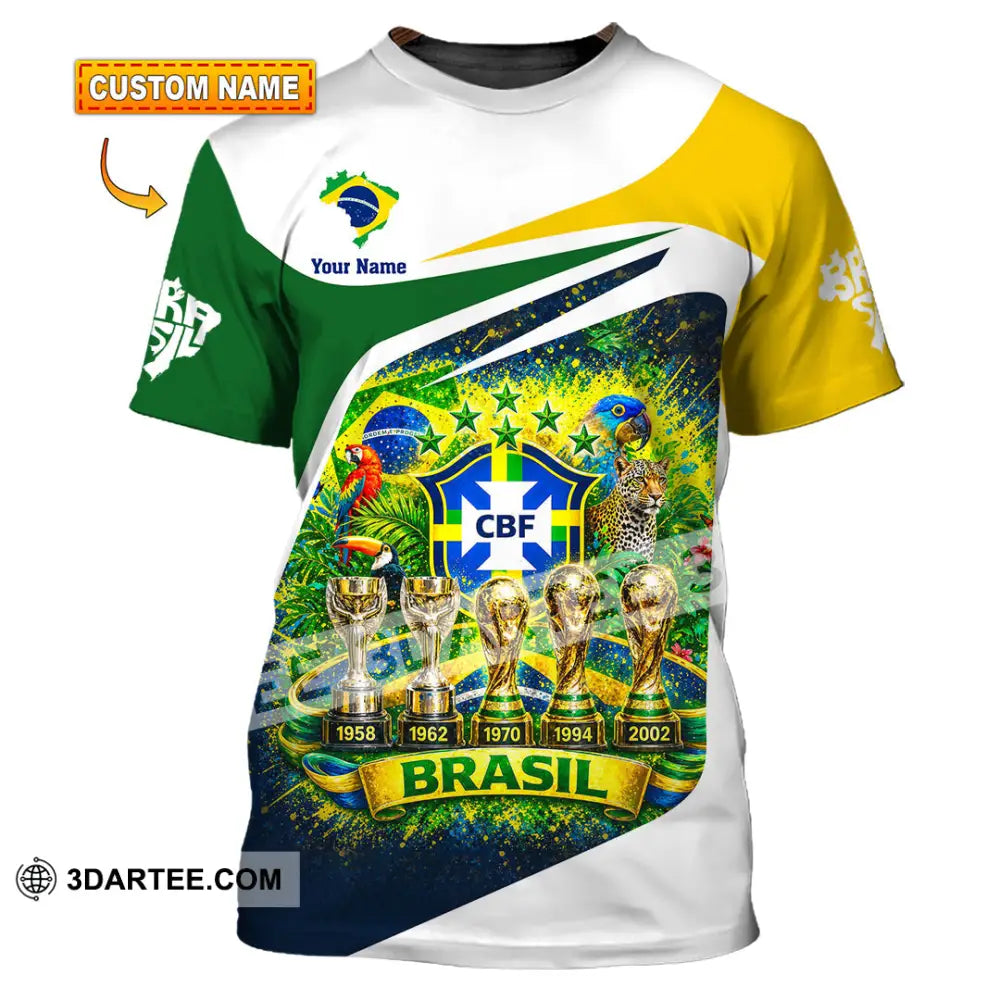 Unisex Shirt - Custom Brasil World Cup 2026 3D Shirt