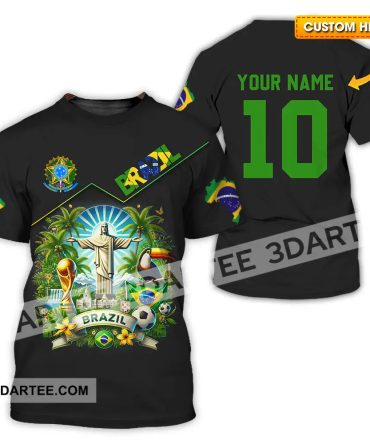 Unisex Shirt - Custom Brazil World Cup 2026 3D Shirt