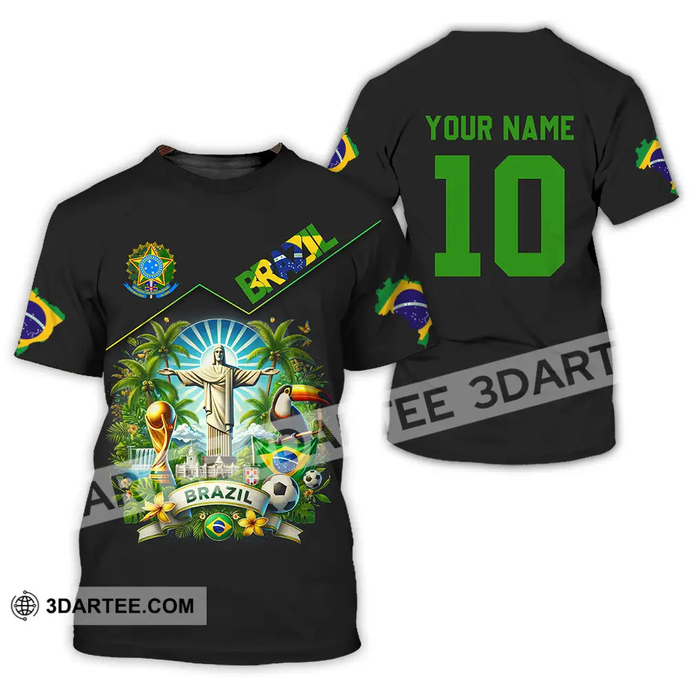 Unisex Shirt - Custom Brazil World Cup 2026 3D Shirt - Image 2