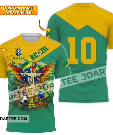 Unisex Shirt - Custom Brazil World Cup 3D Shirt