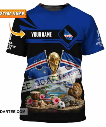 Unisex Shirt - Custom Cabo Verde World Cup 2026 3D Shirt