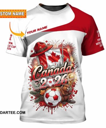 Unisex Shirt - Custom Canada World Cup 2026 3D Shirt
