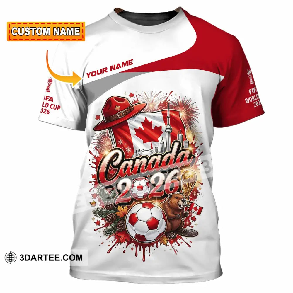 Unisex Shirt - Custom Canada World Cup 2026 3D Shirt