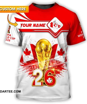 Unisex Shirt - Custom Canada World Cup 2026 3D Shirt