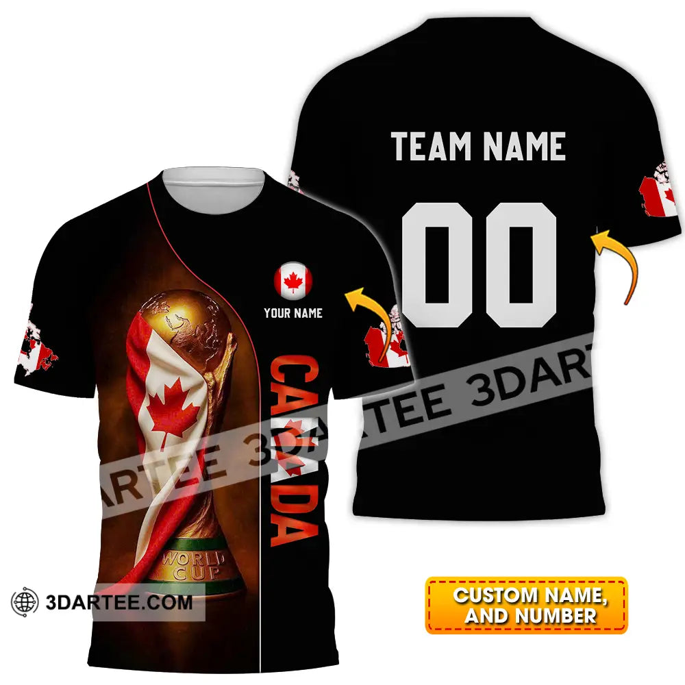 Unisex Shirt - Custom Canada World Cup 2026 3D Shirt