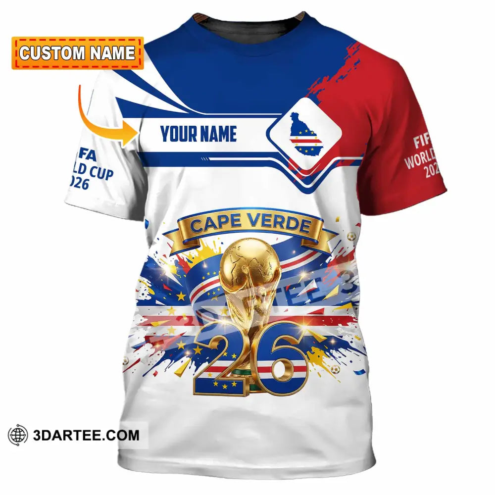 Unisex Shirt - Custom Cape Verde Fifa World Cup 2026 3D Shirt