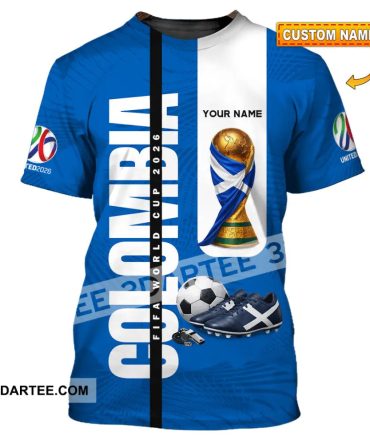 Unisex Shirt - Custom Colombia World Cup 2026 3D Shirt