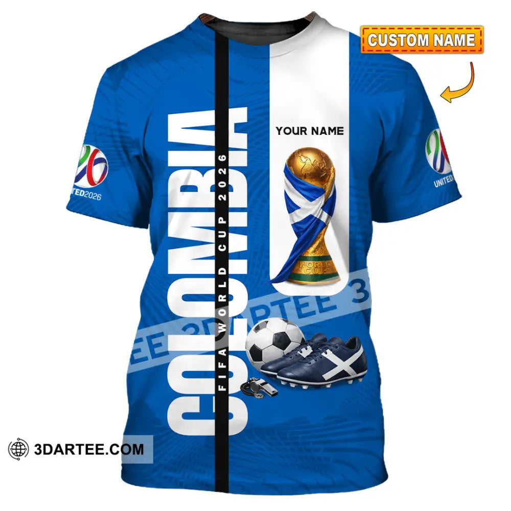 Unisex Shirt - Custom Colombia World Cup 2026 3D Shirt