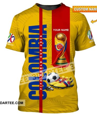 Unisex Shirt - Custom Colombia World Cup 2026 3D Shirt