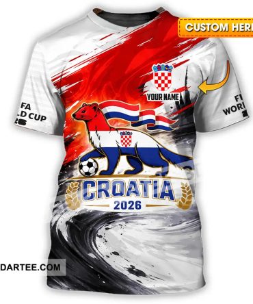 Unisex Shirt - Custom Croatia 3D Shirt