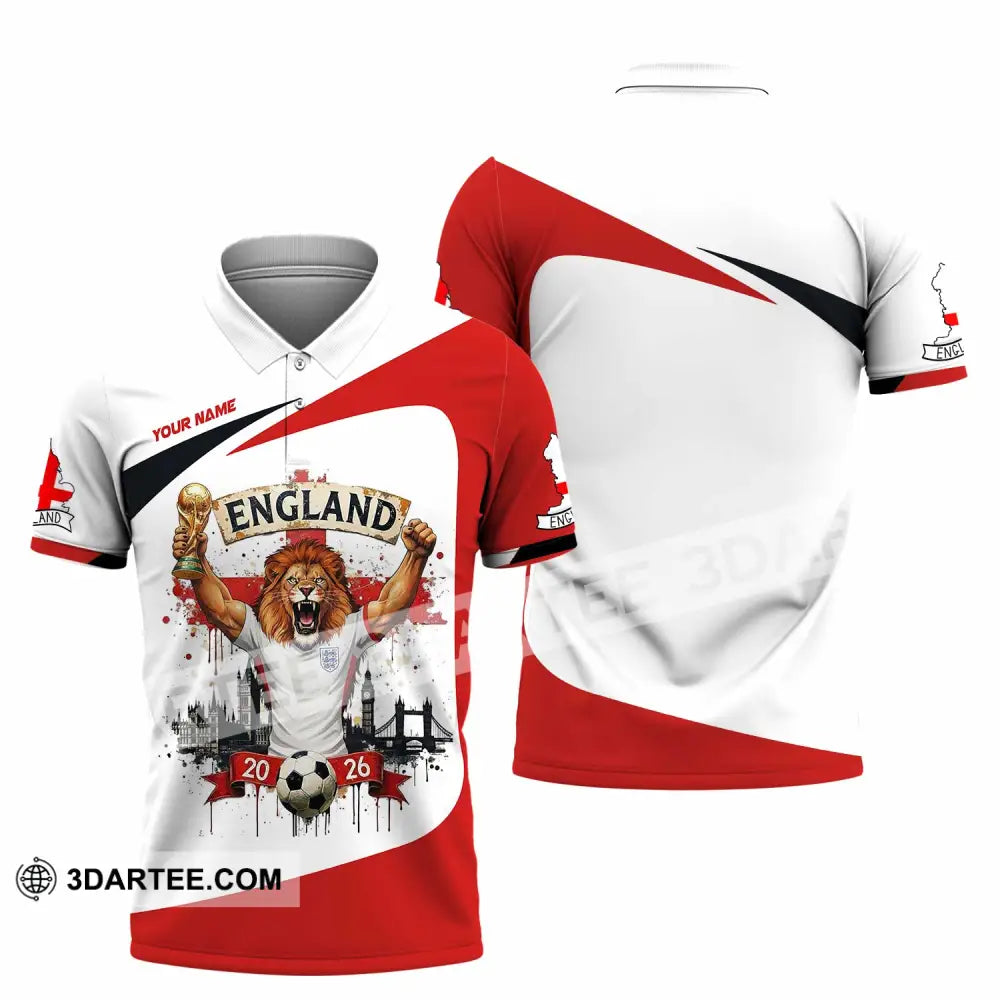 Unisex Shirt - Custom England World Cup 2026 3D Shirt - Image 2