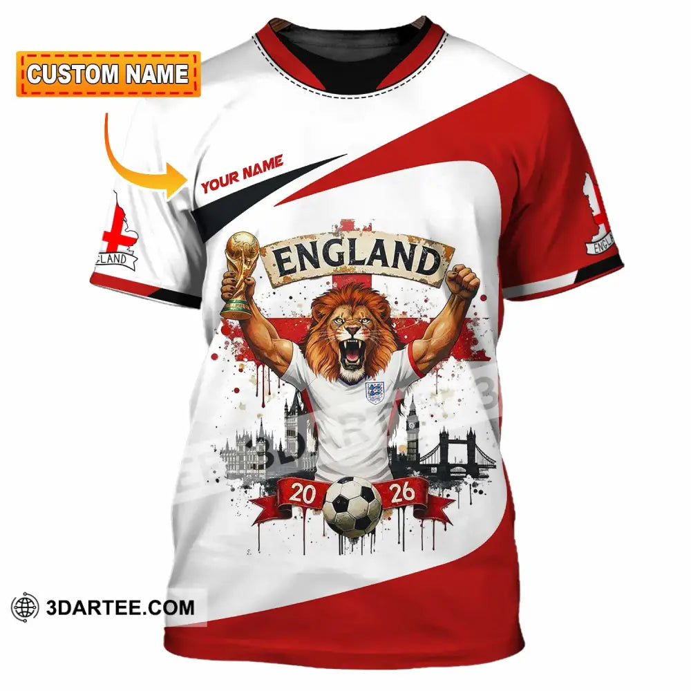 Unisex Shirt - Custom England World Cup 2026 3D Shirt