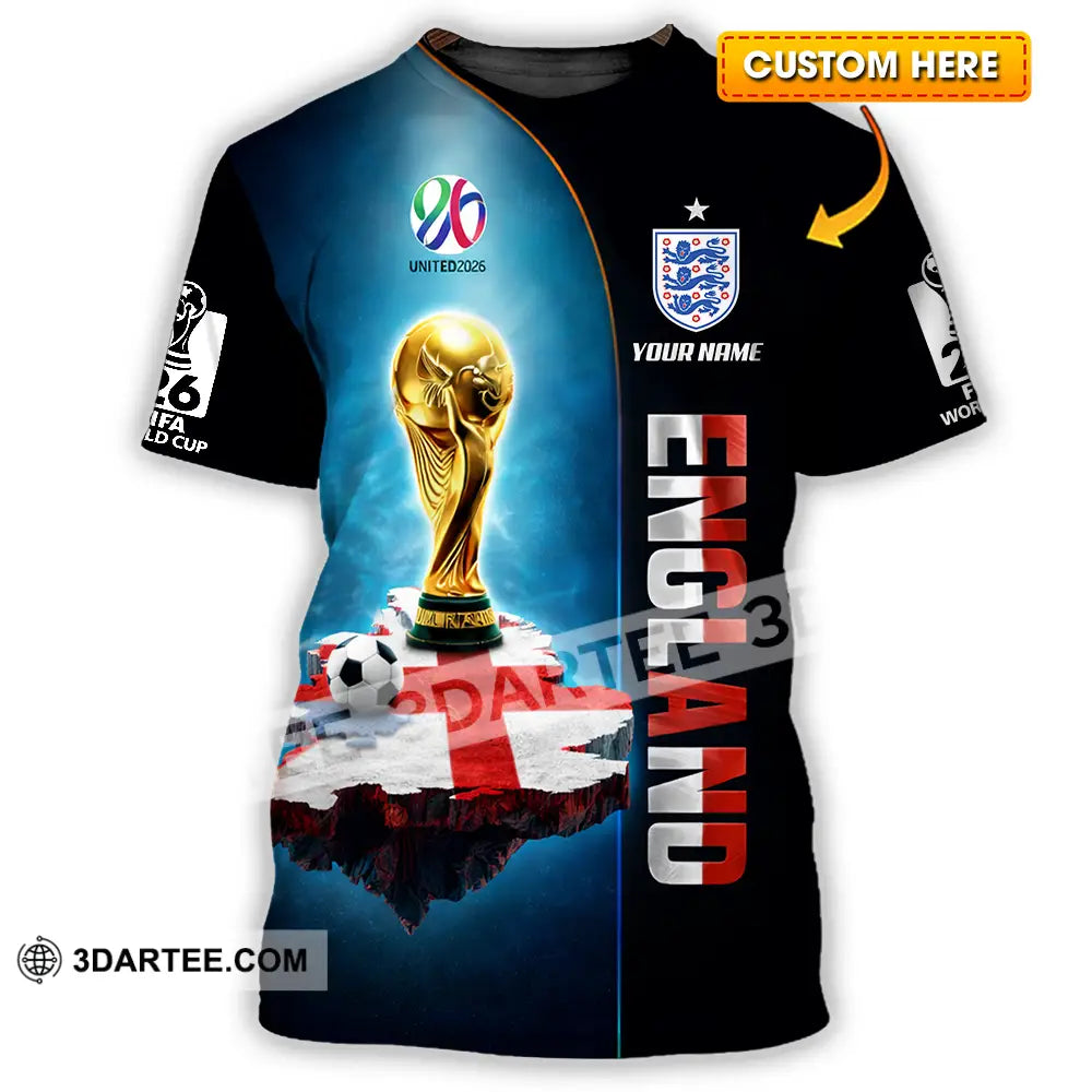 Unisex Shirt - Custom England World Cup 2026 3D Shirt