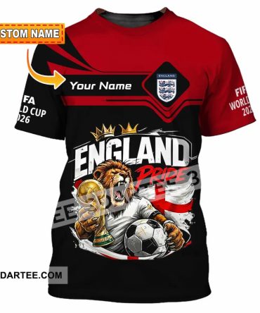 Unisex Shirt - Custom England World Cup 2026 3D Shirt
