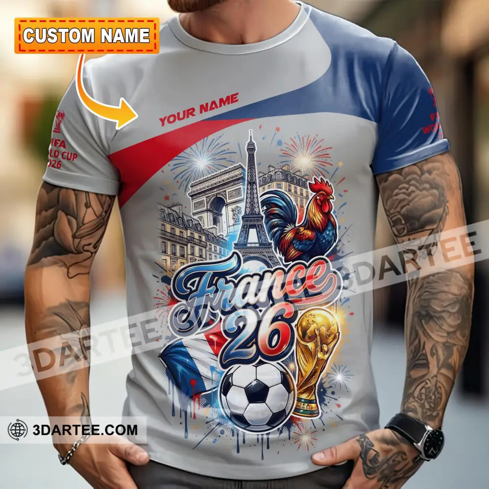 Unisex Shirt - Custom France World Cup 2026 3D Shirt - Image 2