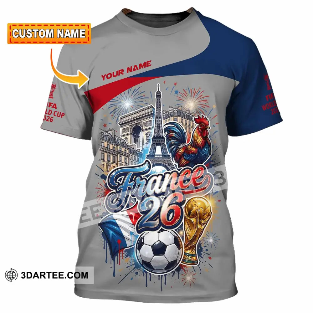 Unisex Shirt - Custom France World Cup 2026 3D Shirt