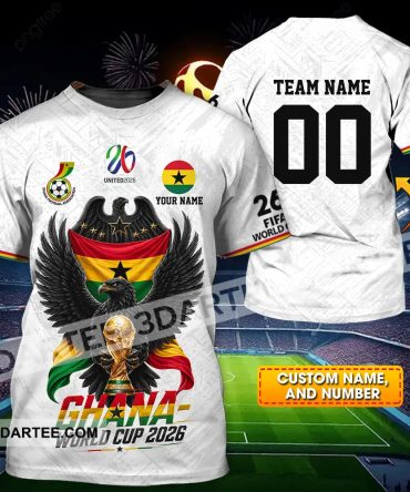 Unisex Shirt - Custom Ghana World Cup 2026 3D Shirt