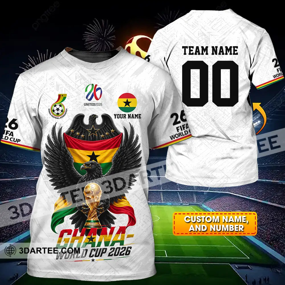 Unisex Shirt - Custom Ghana World Cup 2026 3D Shirt