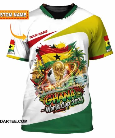 Unisex Shirt - Custom Ghana World Cup 2026 3D Shirt