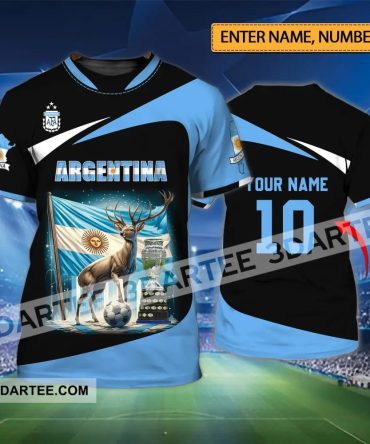 Unisex Shirt - Custom Name And Number Shirt, Argentina National Team Lover