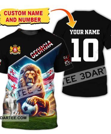 Unisex Shirt, Custom Name And Number Georgia Football Shirt, Georgia Football Polo Long Sleeve Shirt