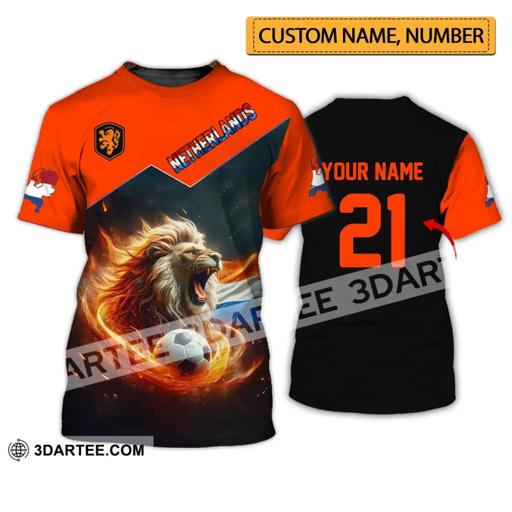 Unisex Shirt - Custom Name And Number National Team Shirt, Netherlands