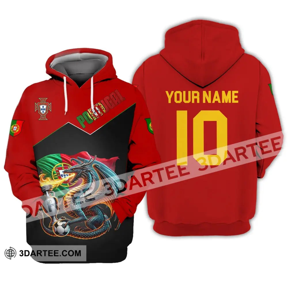 Unisex Shirt - Custom Name And Number National Team Sport Shirt, Portugal - Image 2