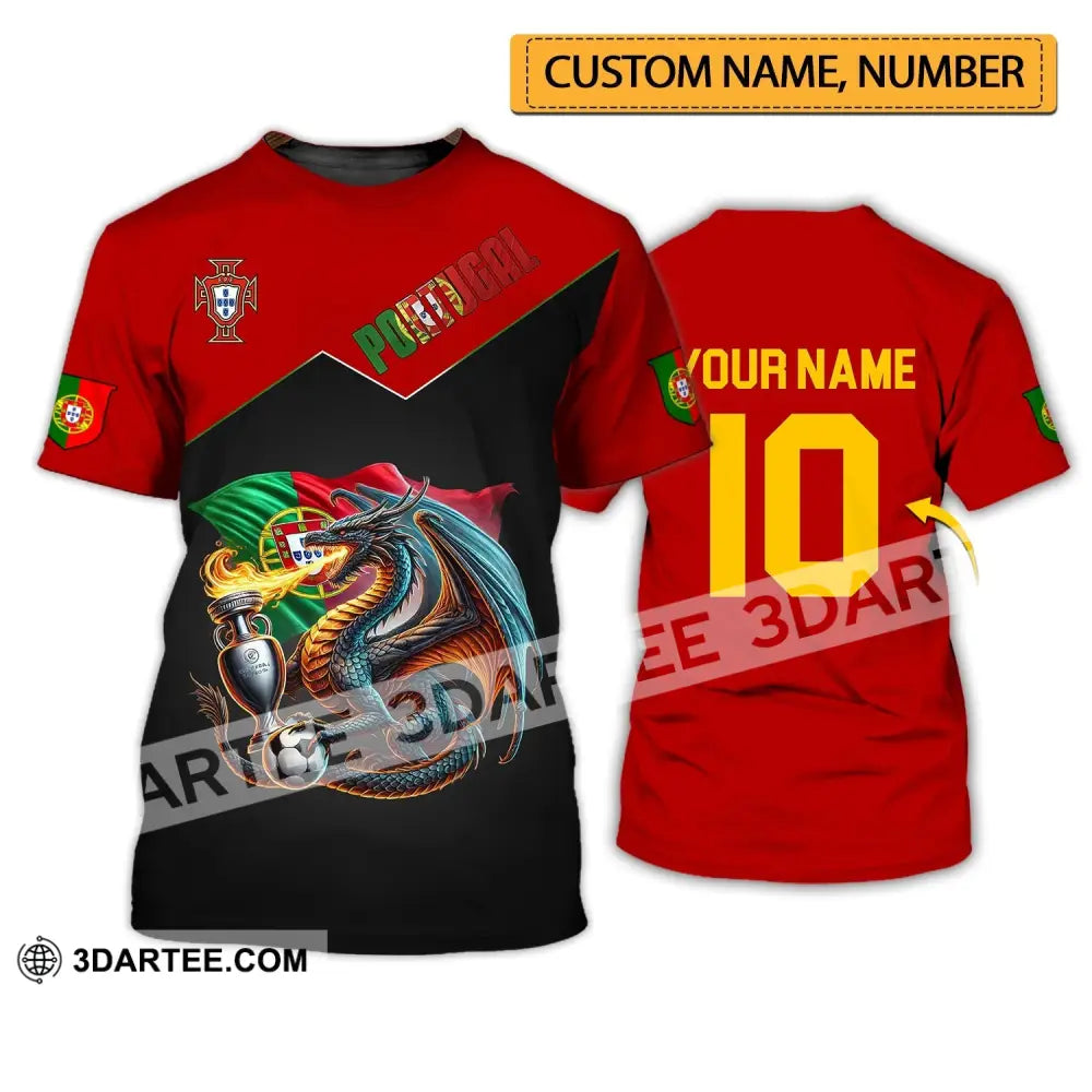 Unisex Shirt - Custom Name And Number National Team Sport Shirt, Portugal