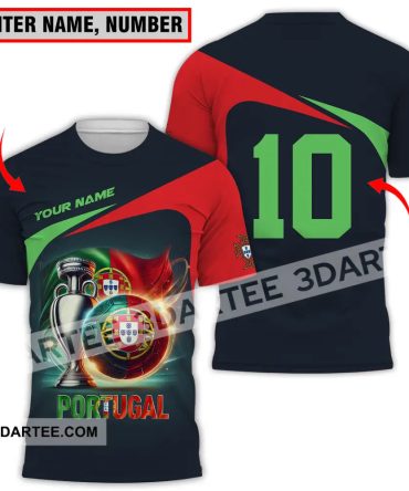 Unisex Shirt - Custom Name And Number Portugal Lover Shirt