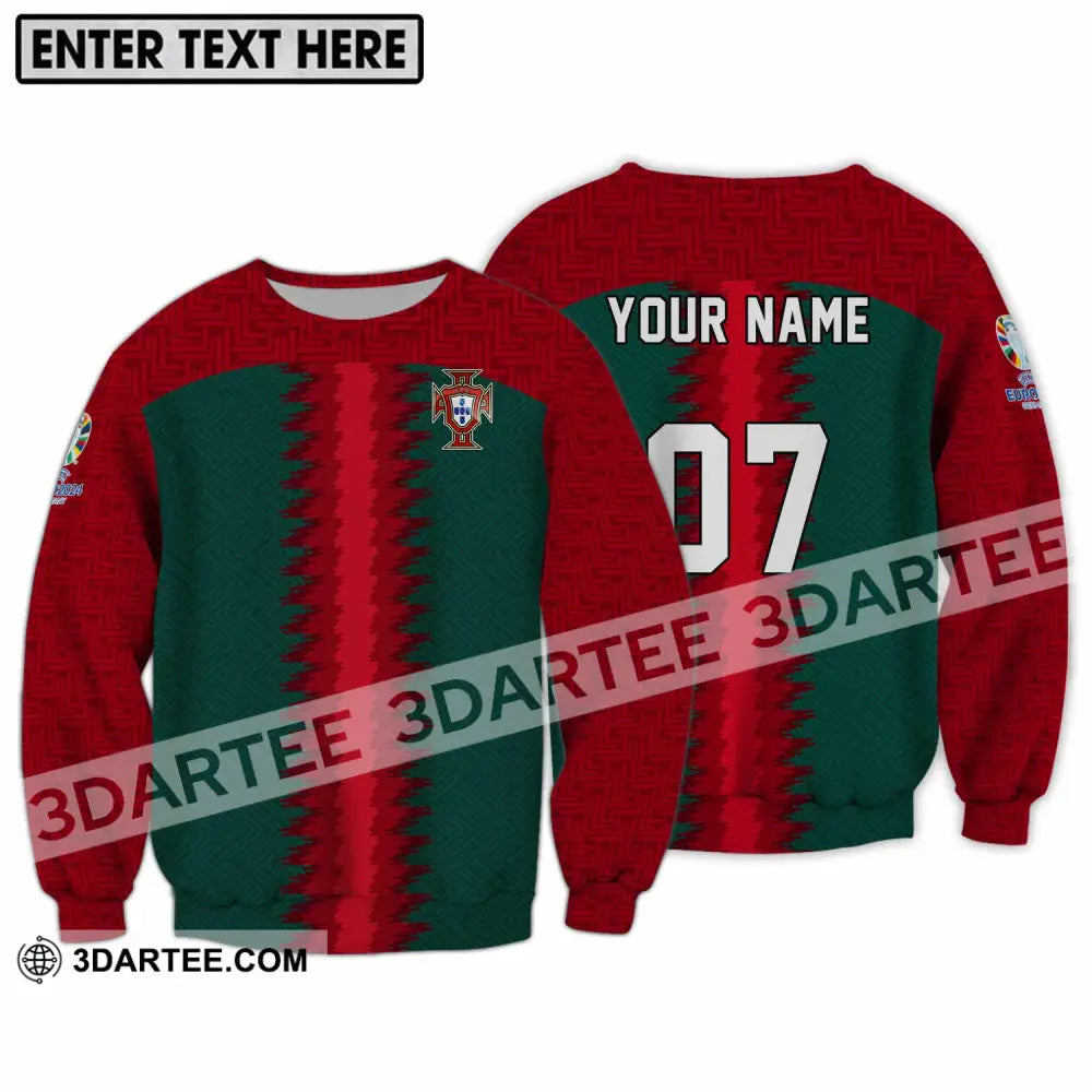 Unisex Shirt - Custom Name And Number Portugal Team Shirt - Image 3