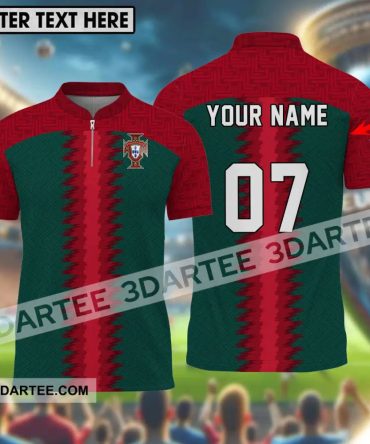 Unisex Shirt - Custom Name And Number Portugal Team Shirt