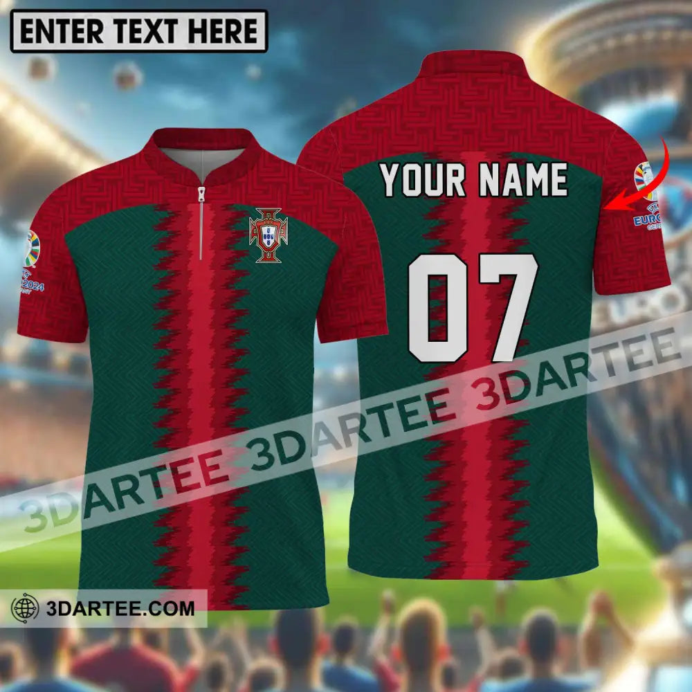 Unisex Shirt - Custom Name And Number Portugal Team Shirt