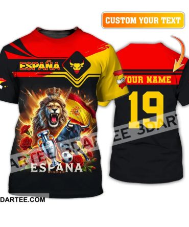 Unisex Shirt, Custom Name España Football Shirt, España Football Polo Long Sleeve, Soccer Lover Shirt