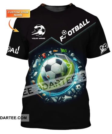 Unisex Shirt, Custom Name Football T-Shirt, Football Goal, Gift For Football Lover