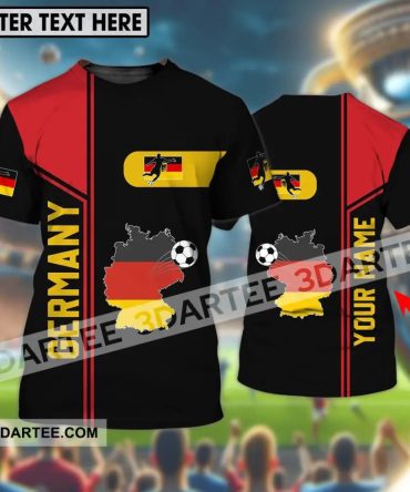 Unisex Shirt - Custom Name Shirt, Germany National Team Map And Flag Color Shirt