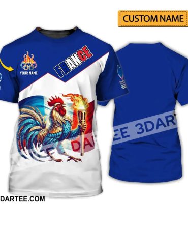 Unisex Shirt - Custom Name National Team Shirt, France Team