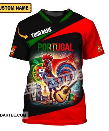 Unisex Shirt - Custom Name Shirt, National Team Shirt, Portugal