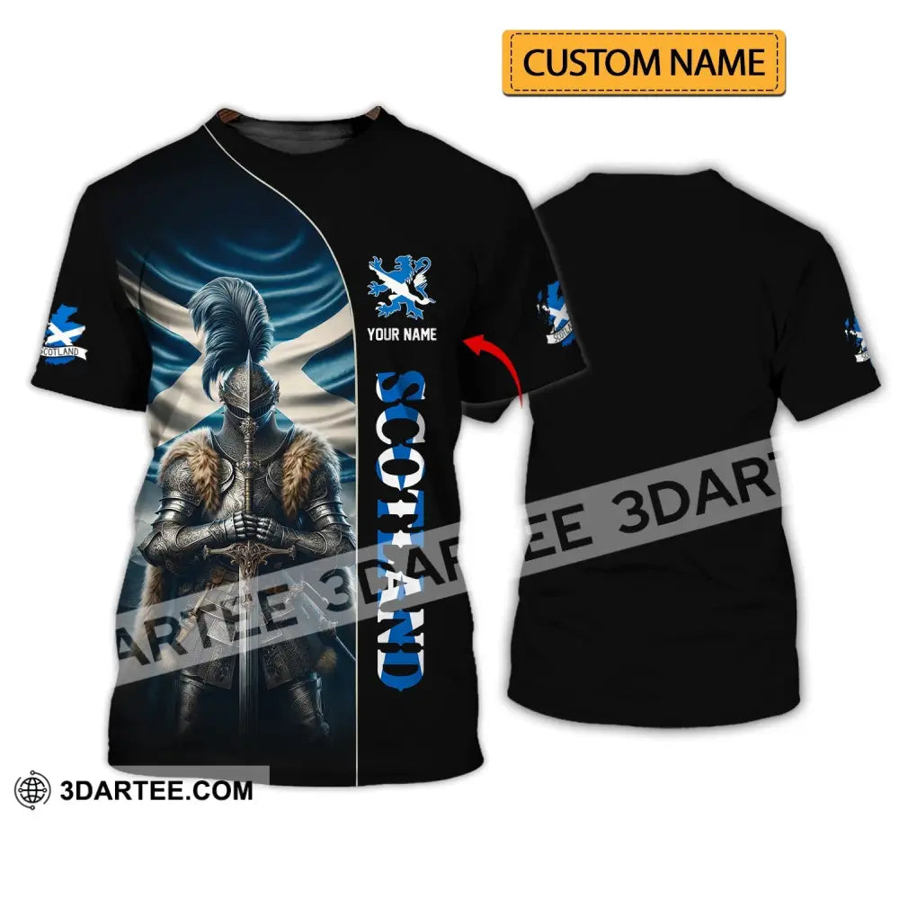 Unisex Shirt - Custom Name Scotland Hero Shirt