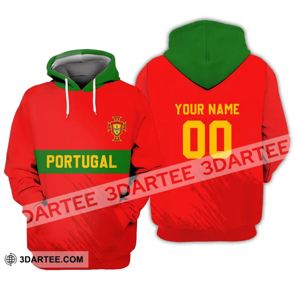 Unisex Shirt - Custom Name T-Shirt, Portugal Football Clothing - Image 3