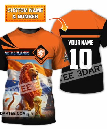 Unisex Shirt - Custom Netherlands World Cup 2026 3D Shirt