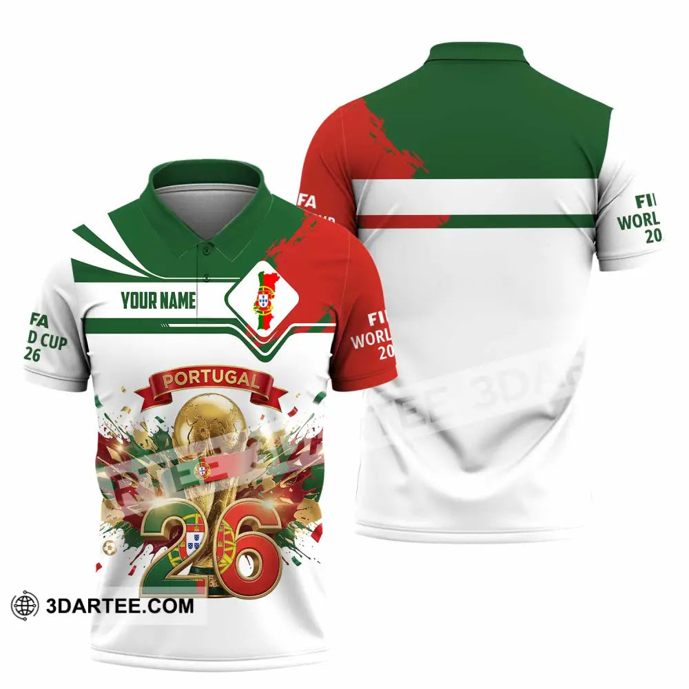 Unisex Shirt - Custom Portugal Fifa World Cup 2026 3D Shirt - Image 2
