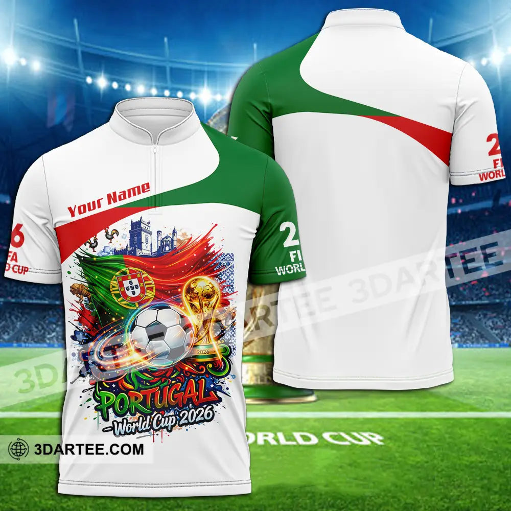 Unisex Shirt - Custom Portugal World Cup 2026 3D Shirt - Image 2