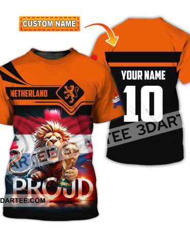 Unisex Shirt - Custom Proud Netherlands World Cup 2026 3D Shirt